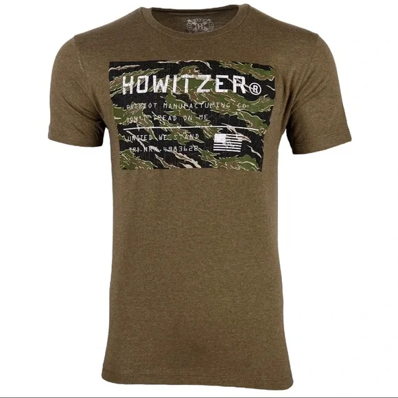 Howitzer Men's T-Shirt - WE Military Grunt MFG Premium Fit, Tagless, Waterbase Inks, Supports Veterans & First Responders - View #6